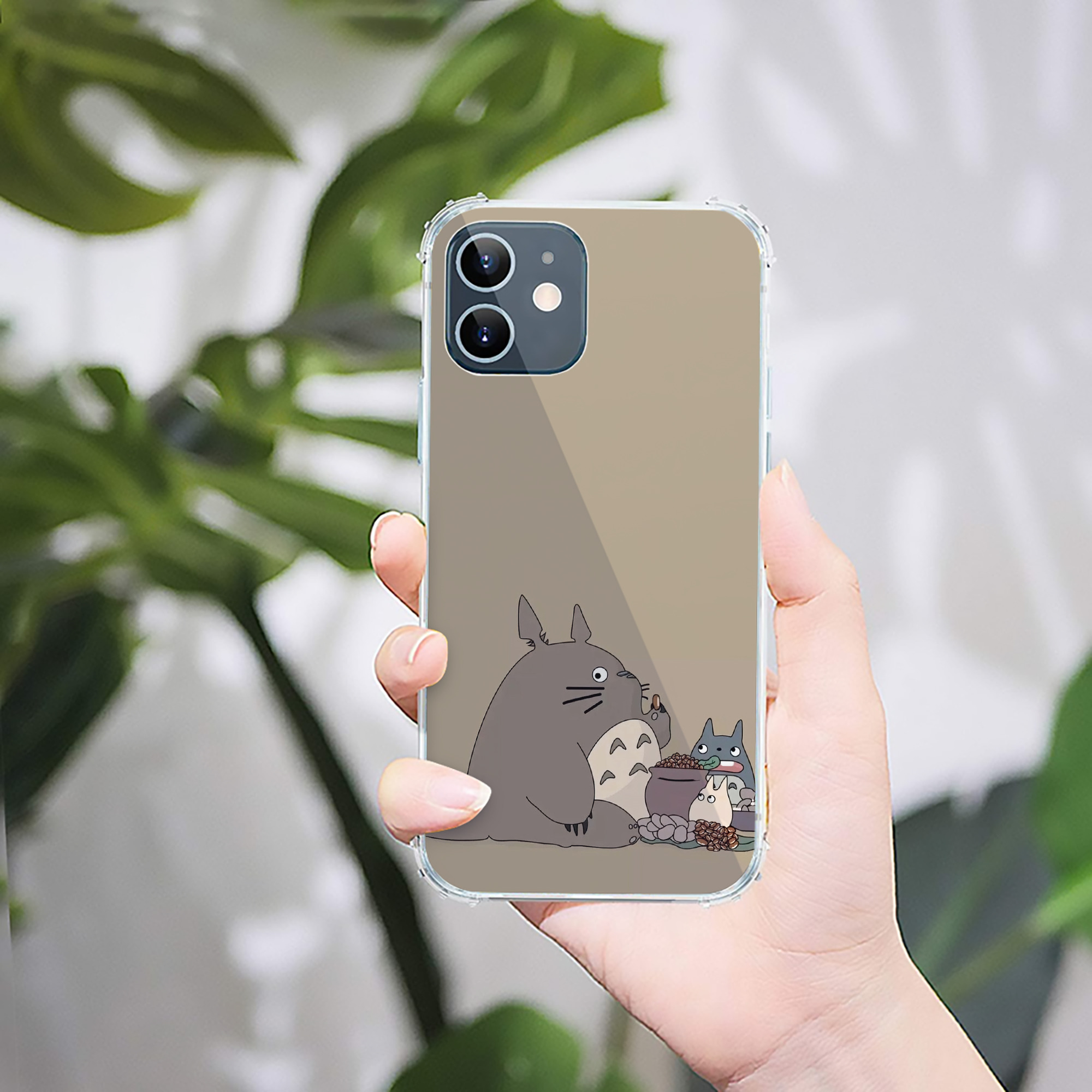 （画像用） となりのトトロ 草壁メイ 草壁サツキ My Neighbor Totoro Satsuki Kusakabe Mei Kusakabe 【iPhone 12シリーズ対応】透明スマホケース（クリアソフトケース）